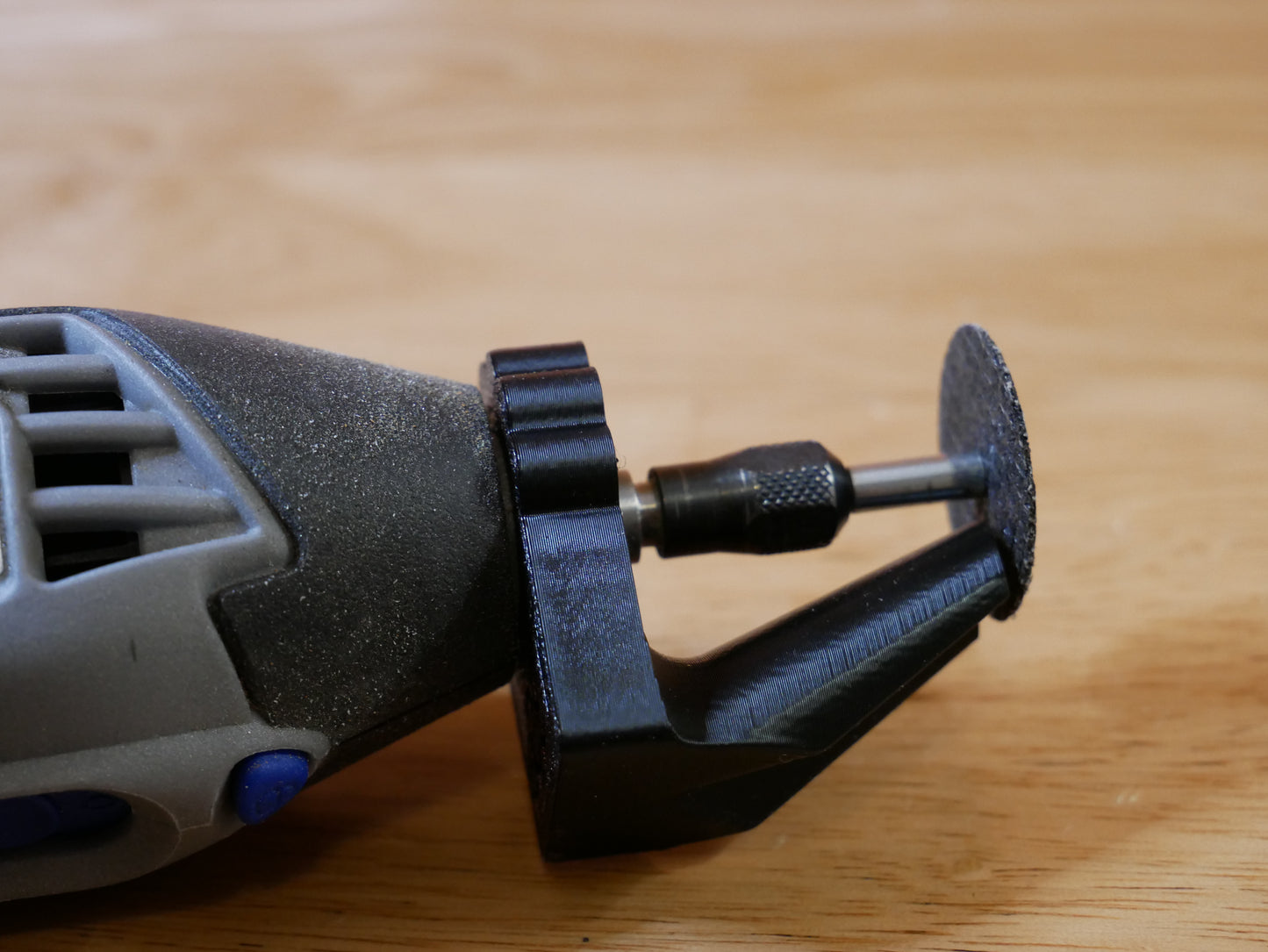 Drill Bit Sharpener Attachment | 118° and 135° Dremel Tool Attachments - on tool