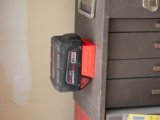 Milwaukee M18 Magnetic Battery Holder – Durable Milwaukee Battery Holder for Organization - in use
