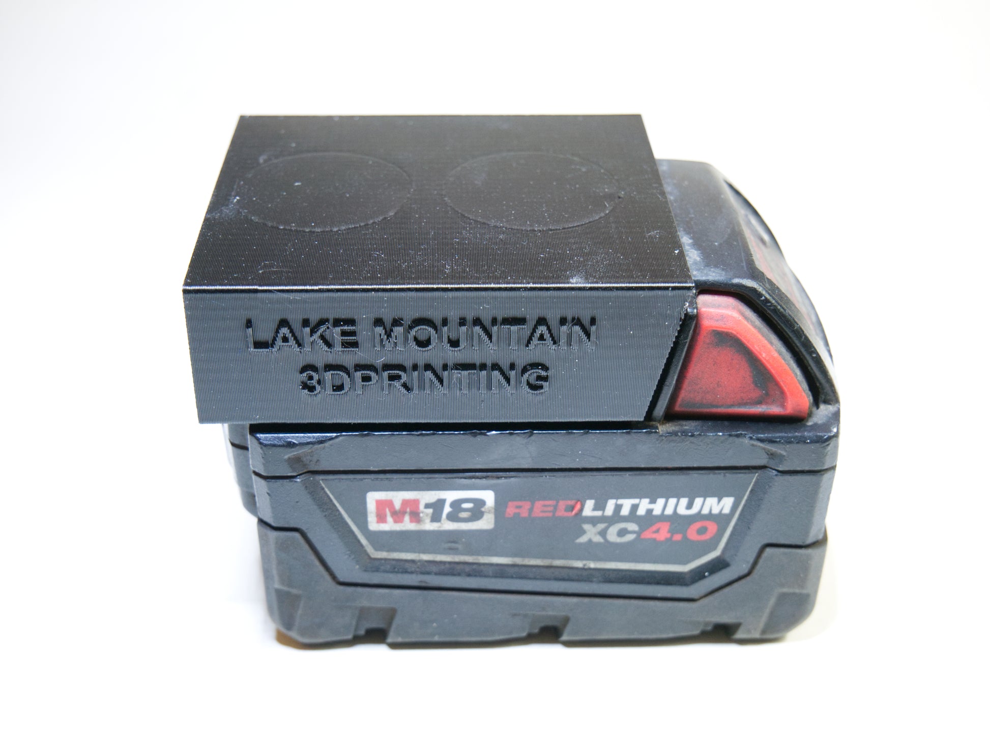 Milwaukee M18 Magnetic Battery Holder – Durable Milwaukee Battery Holder for Organization - heavy duty version on battery