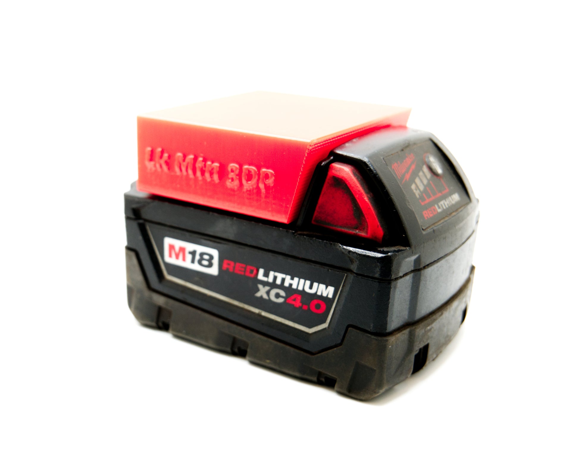 Milwaukee M18 Magnetic Battery Holder - on battery
