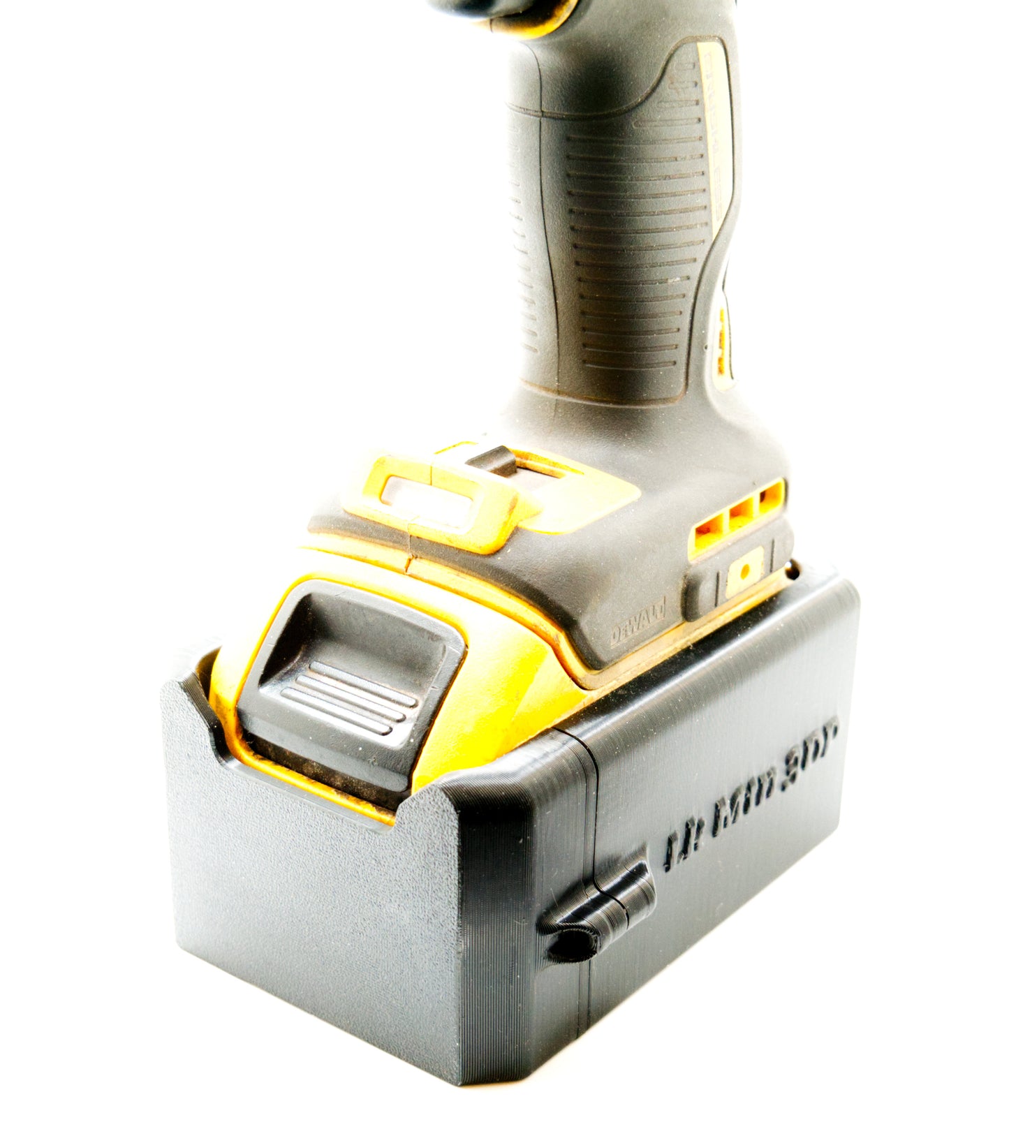 Magnetic Battery Boot Case for Dewalt 20V 4.0Ah (76 mm Width) – Durable ABS Mount