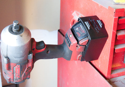 Milwaukee M18 Battery Case | M18 Magnetic Battery Boot for XC 4.0 & XC 5.0 - in use
