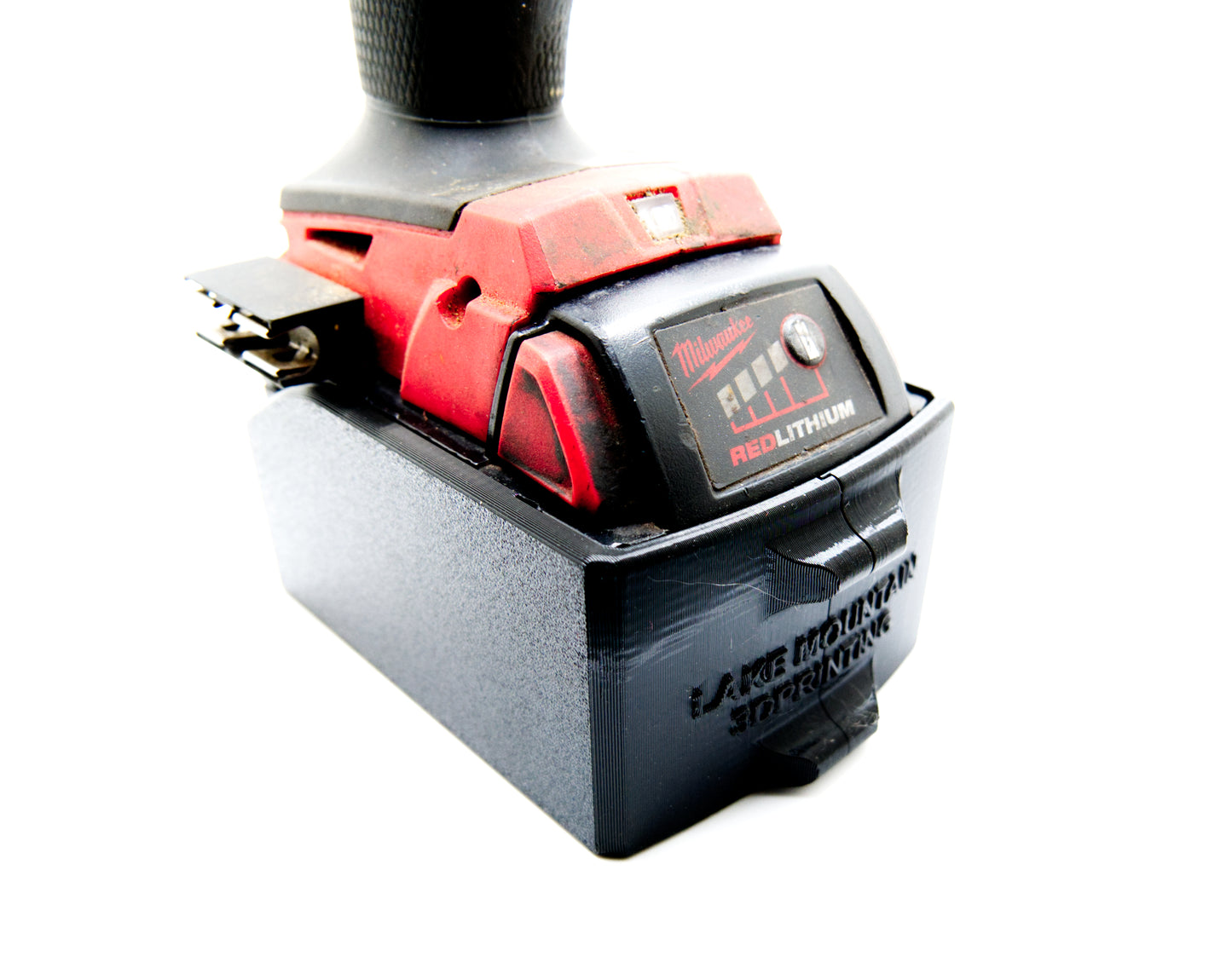 Milwaukee M18 Battery Case | M18 Magnetic Battery Boot for XC 4.0 & XC 5.0 - on battery on tool
