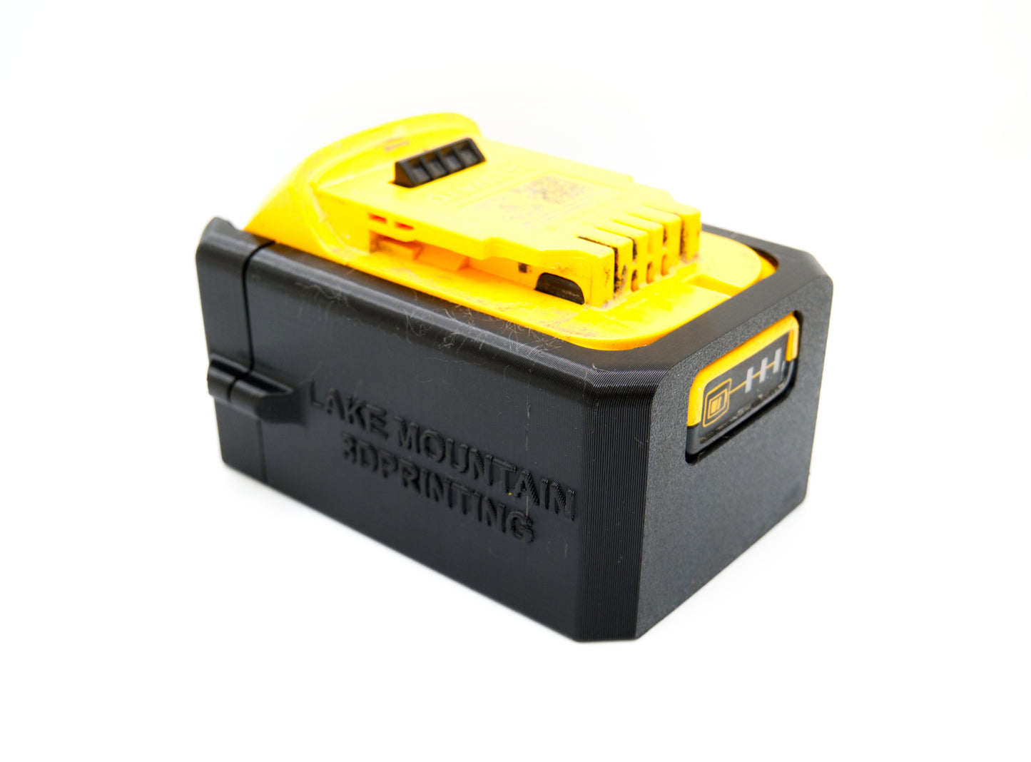 DeWalt 20V Battery Case – Magnetic Protective Battery Boot for 4.0Ah Batteries, on battery back view