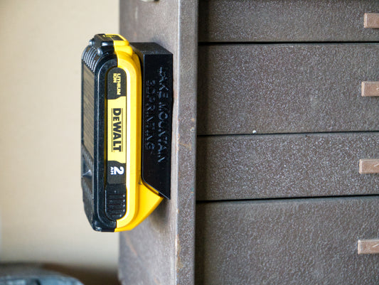 Magnetic Battery Holder for Dewalt 20V Max – Battery Holder Dewalt in use