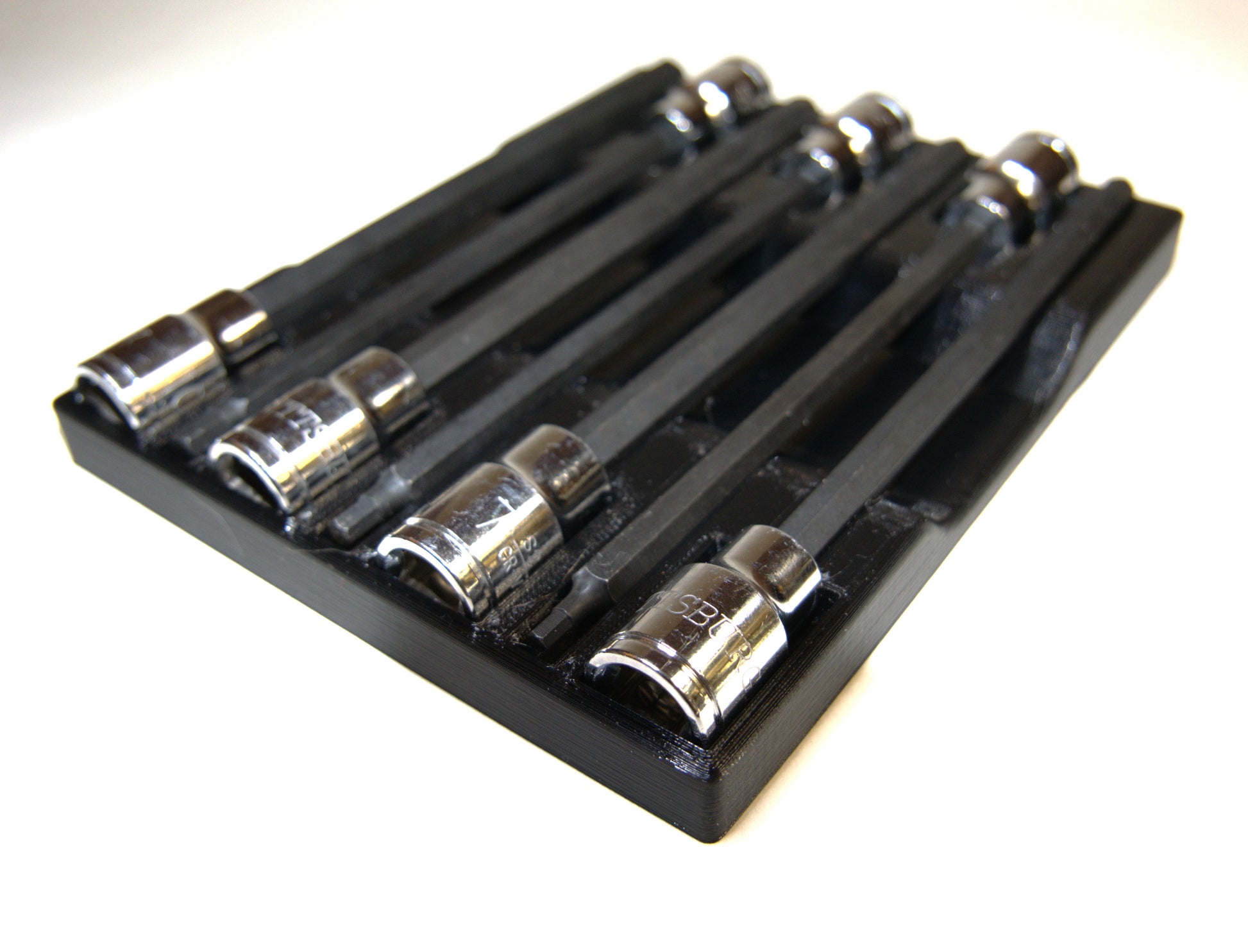 Hex Socket Organizer – For Metric Long Hex Socket Sets in use corner