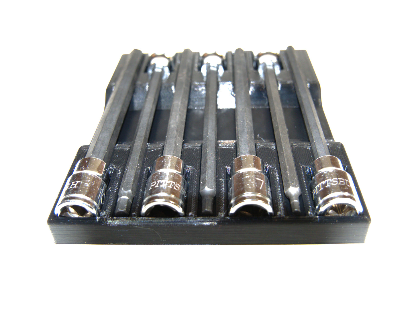 Long Hex Socket Organizer For Most Long Metric Hex Sets, Magnetic