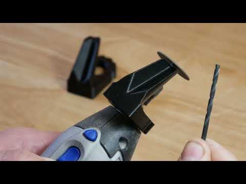 Drill Bit Sharpener Attachment | 118° and 135° Dremel Tool Attachments - in use
